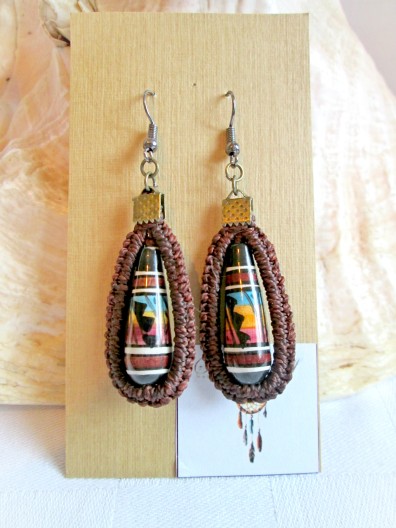 brown tribal earrings1