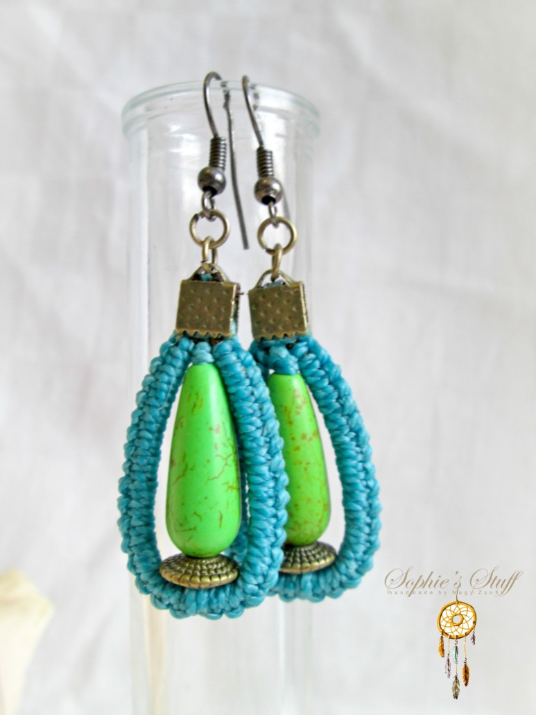 green turquoise earrings1