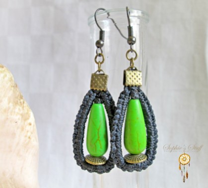green turquoise earrings2