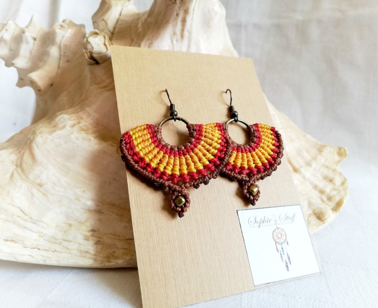 red-orange earrings1