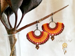 red-orange earrings5